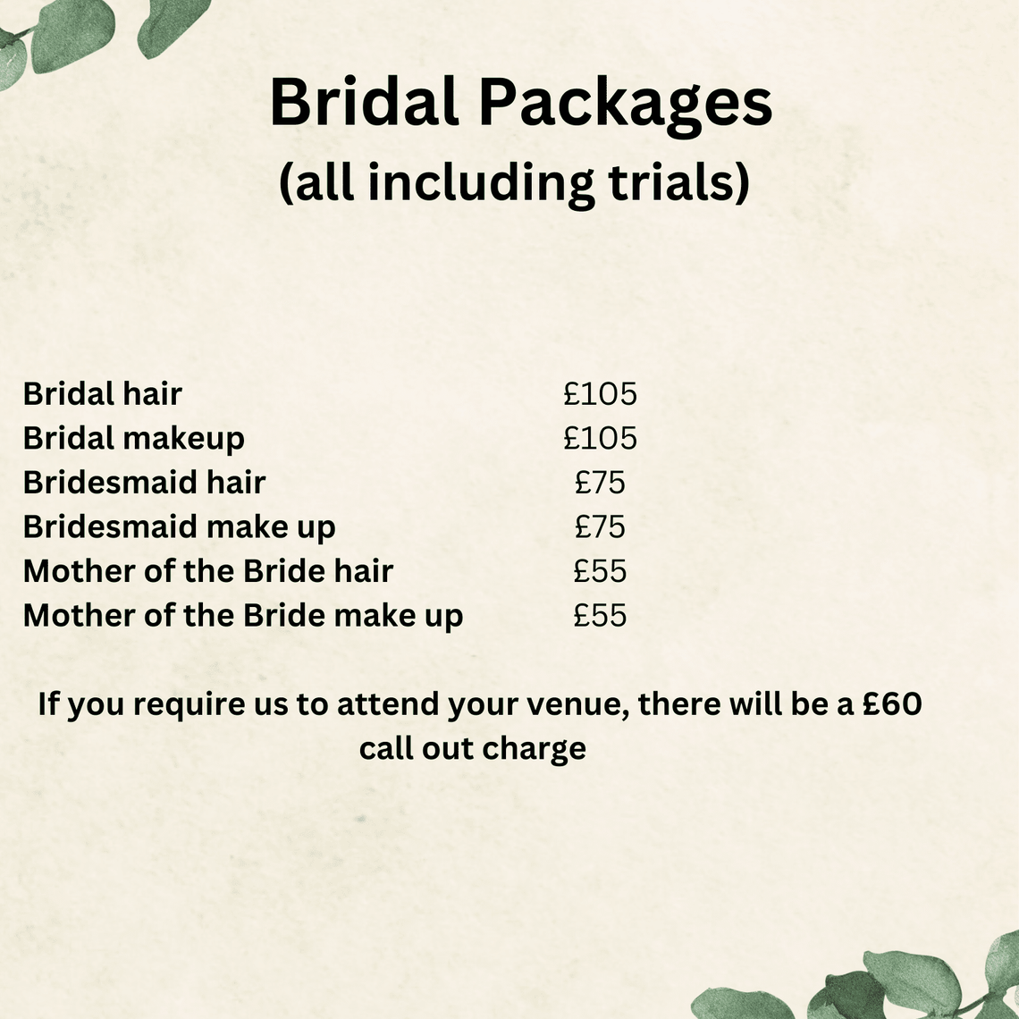 Bridal Packages