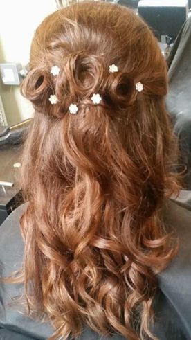 Prom Hair Wavy with Hair Accessories
